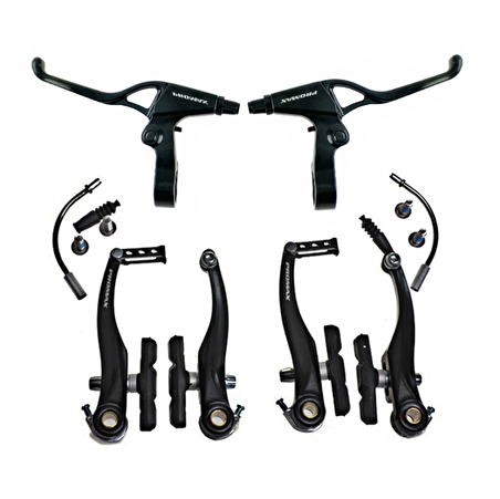 Hsgl Bisiklet Siyah Full Aluminyum Promax V-Fren Beyaz Fren Dış Kablo Takımı Bisiklet Fren Sistemleri Yedek Parça