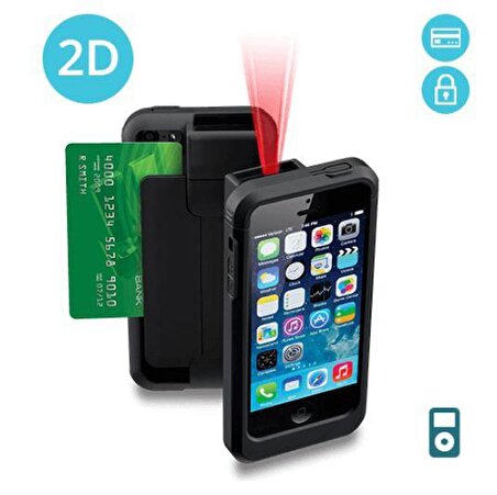 Linea Pro 5 2D Barkod Tarayıcı - Kart Okuyuculu Iphone Ipod Touch IPC Kılıf