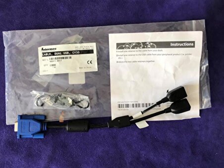 Intermec VE011-2017 CV30 Çift USB Breakout Kablo