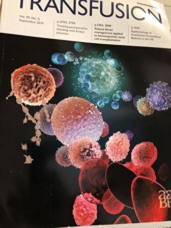 AABB Transfusion Dergisi Vol 59-5,8,9,s3 Sayıları 6 Adet