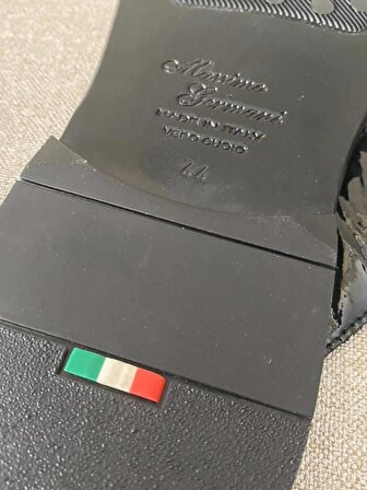 Massimo Germani Deri Terlik  Siyah 44 Numara - Parmak Arası Terlik