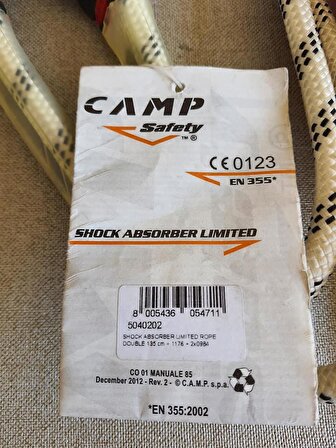 Camp Safety 5040202 Şok Emicili Çift Bacaklı Lanyard 135cm