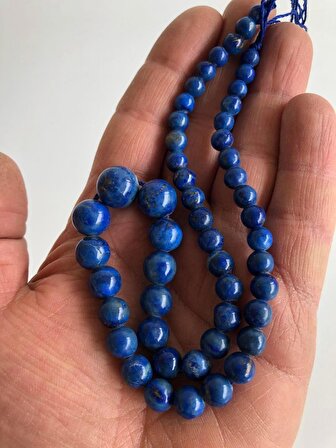 Doğal Lapis Lazuli Taşı Değişken Boyutlu Dizi 5-13mm