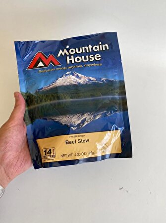 Mountain House Beef Stew Dondurularak Kurutulmuş Gıda 122 Gram