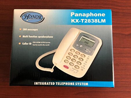 Panaphone KX-T2838LM Masaüstü Kablolu Ev Telefonu (Gri)