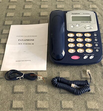 Panaphone KX-T2838LM Masaüstü Kablolu Ev Telefonu (Mavi)