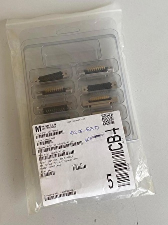 3M 10236-R21TS D-Sub Micro-D Konnektör 10 Adet