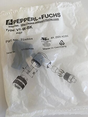 Pepperl Fuchs V1-W-BK M12 Dişi Konnektör