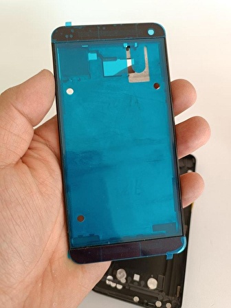 HTC One M7 Full Kasa Kapak Takımı Siyah