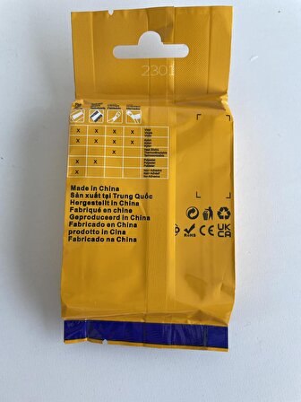 Isıyla Küçülen Şerit Etiket - Etiket Kaseti 6mm x 1,5 m Siyah/Sarı A18052