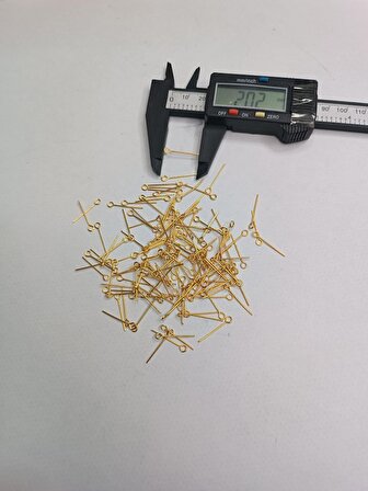 Nikel Kaplama Halkalı Takı Çivisi Sarı 1Kg 20mm