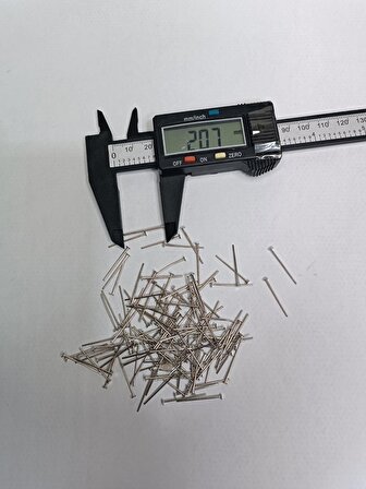 Nikel Kaplama Düz Takı Çivisi 1Kg 20mm