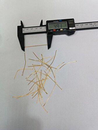 Nikel Kaplama Düz Takı Çivisi Sarı 1Kg 50mm