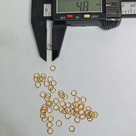 Nikel Kaplama İnce Montaj Halkası Sarı 1Kg 5mm