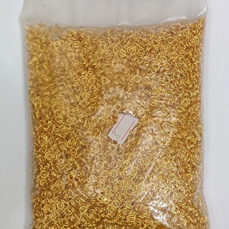 Nikel Kaplama İnce Montaj Halkası Sarı 1Kg 5mm