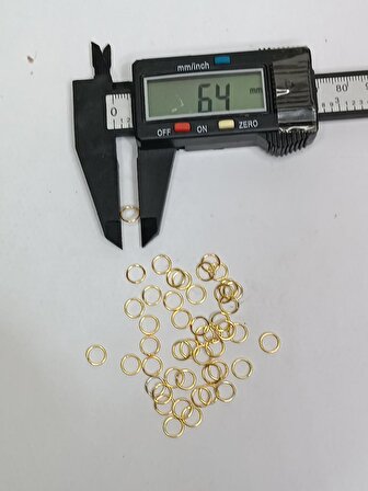 Nikel Kaplama İnce Montaj Halkası Sarı 1Kg 6mm