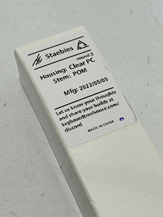 AEBoards Staebies - Mekanik Klavye Stabilizeri Beyaz (Eksikli)