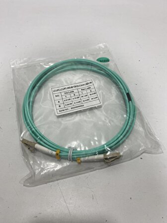 LC - LC Fiber Optik Patch Kablo 3mm 3 Metre (LC/UPC-LC/UPC-OM3-50/125-DX-3.0MM-LSZH-3M)
