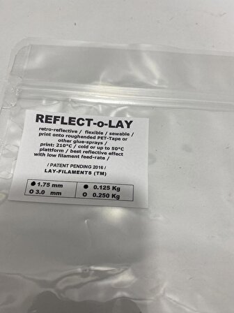Lay-Filaments Reflect-o-Lay 3D Yazıcı Filament 1,75mm 0,125kg