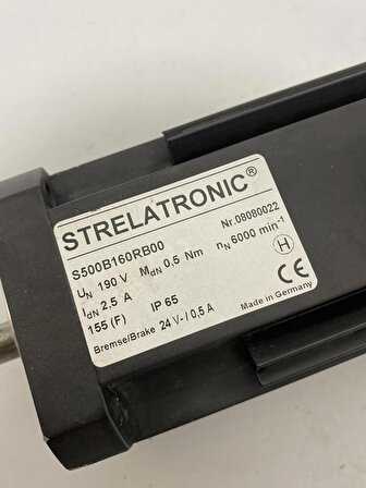 Strelatronic S500B160RB00 Servo Motor 190V 