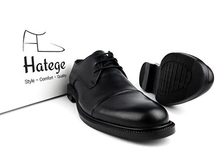 Hatege Nardo Hakiki Deri Siyah Erkek Ayakkabı