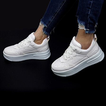 Hatege Baia Beyaz Kadın Sneaker Ayakkabı
