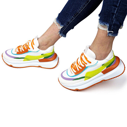 Hatege Stella Çok Renkli Kadın Sneaker Ayakkabı
