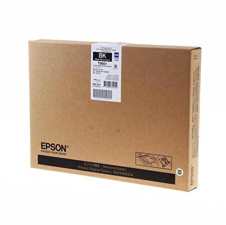 EPSON - A GradeEpson T9661 XXL (C13T966140) Siyah Orjinal Kartuş 40.000 Sayfa WF-M5298, WF-M5299, WF-M579