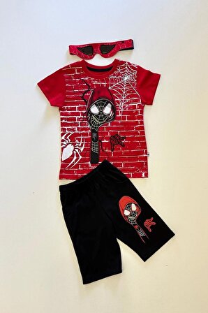 Erkek Çocuk Spider Man(Örümcek Adam)Maskeli Kostüm