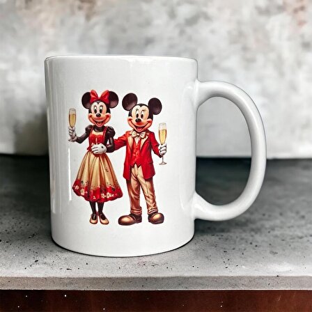 Mickey ve Minnie Mouse Baskılı Kupa