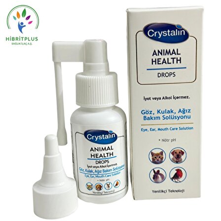 Crystalin Animal Health 50 ML Göz ve Kulak Temizleme Solüsyonu