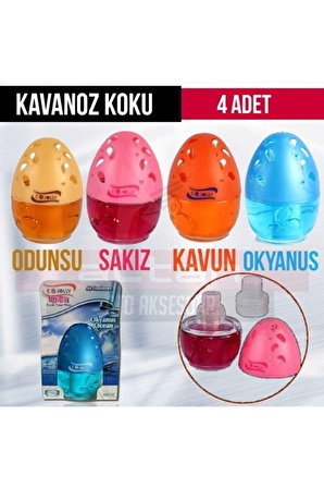 Kavanoz Oto Koku Set (Kavun Sakız Odunsu Okyanus) 100ml