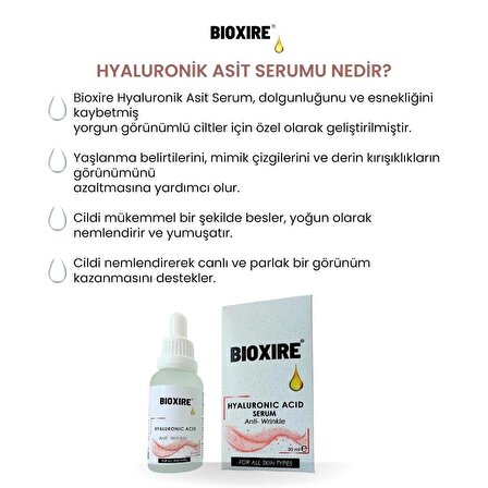 Bioxire® Hyaluronik Asit Serum 30 ML
