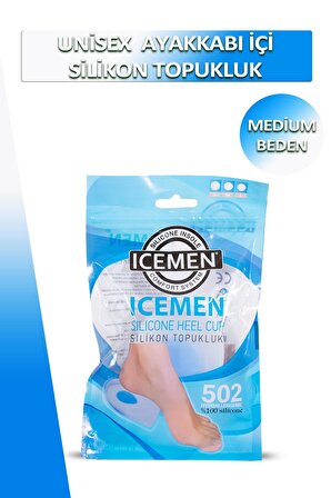 Bağcık + Icemen Unisex Silikon Topukluk 2'li Set