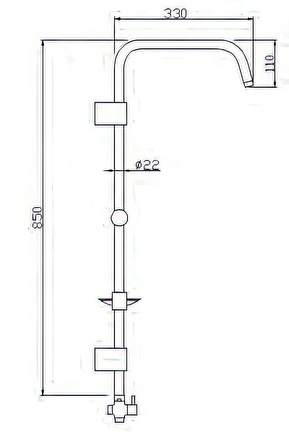 Tema Rain-Pratık Econ(3f) Tepe Duş Setleri (Model No :53250)