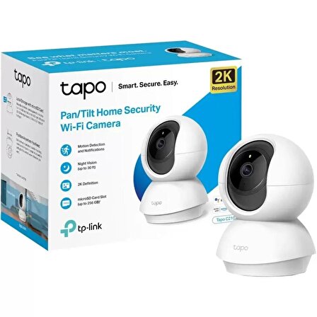 TP-Link Tapo C210 2K (3MP) 360 Derece Wi-Fi Kablosuz Güvenlik Kamerası