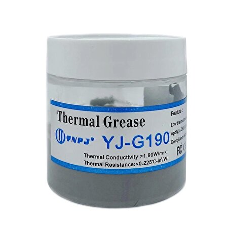 YJ-G190 Termal Macun 1.90W Thermal Grease 50 Gr.