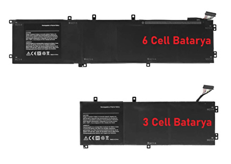 Dell XPS 15 7590, 15 9560, 15 9570 Batarya ile Uyumlu  Pil 5XJ28, GPM03, 6GTPY3 CELL