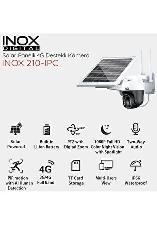 İnox 210ipc 4 Megapiksel HD 2560x1440 IP Kamera Güvenlik Kamerası