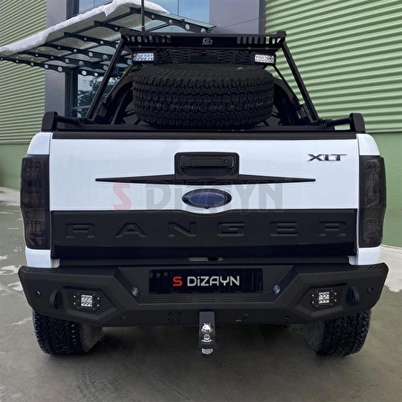 S-Dizayn SDX 4WD Off Road Isuzu D-Max 2 Çelik Arka Tampon V1 Ledli 2012-2019