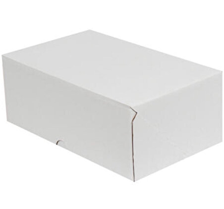 Beyaz Kilitli Kargo Kutusu / Ebat: 35x24x14 cm (100 adet)
