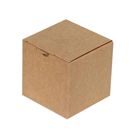 Kraft Kilitli Kargo Kutusu / Ebat: 8x8x8 cm (100 adet)