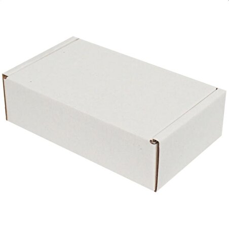 Beyaz Kilitli Kargo Kutusu / Ebat: 16x8x3 cm (100 adet)