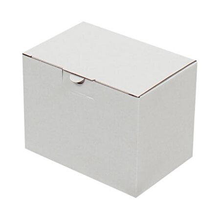 Beyaz Kilitli Kargo Kutusu / Ebat: 15x10x11 cm (100 adet)