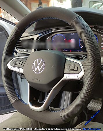 Volkswagen Polo 2020-2023 Araca Özel Direksiyon Kılıfı