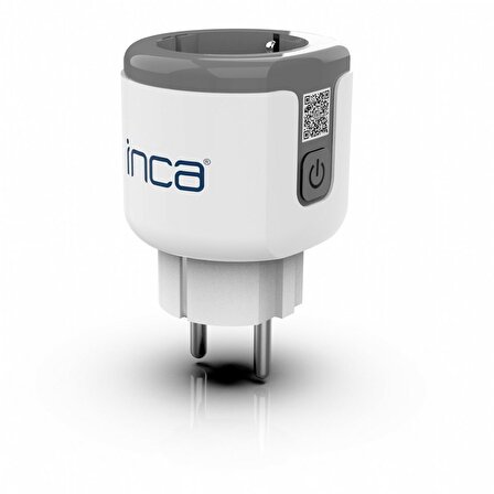 Inca IWA-283 16A Akım Korumalı Akıllı Priz Wifi+Bluetooth Ses Kontrolü & Enerji Kullanım Gösterimi