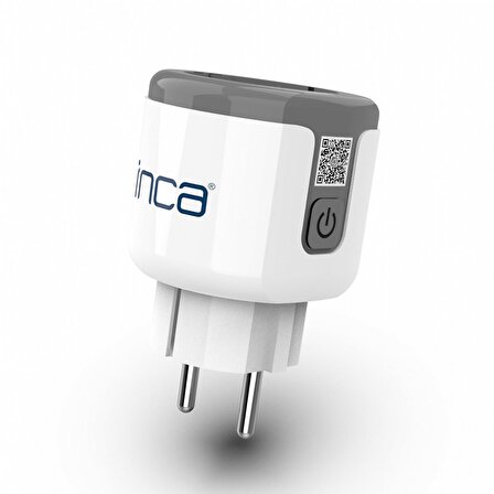 Inca IWA-283 16A Akım Korumalı Akıllı Priz Wifi+Bluetooth Ses Kontrolü & Enerji Kullanım Gösterimi