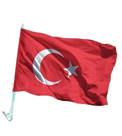 Jethızında Türk Bayrağı Konvoy Bayrağı - Araç Camı Flama