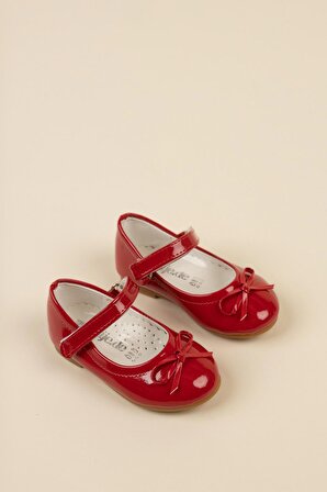 Bıyık Fiyonk Kırmızı  Bebe Ayakkabı
