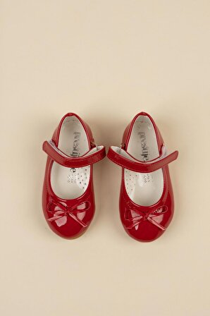 Bıyık Fiyonk Kırmızı  Bebe Ayakkabı